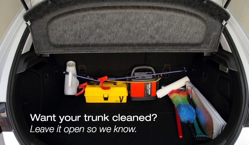 Hey you didn’t vacuum my trunk…